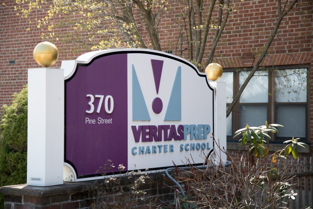 Veritas Prep Charter School sign